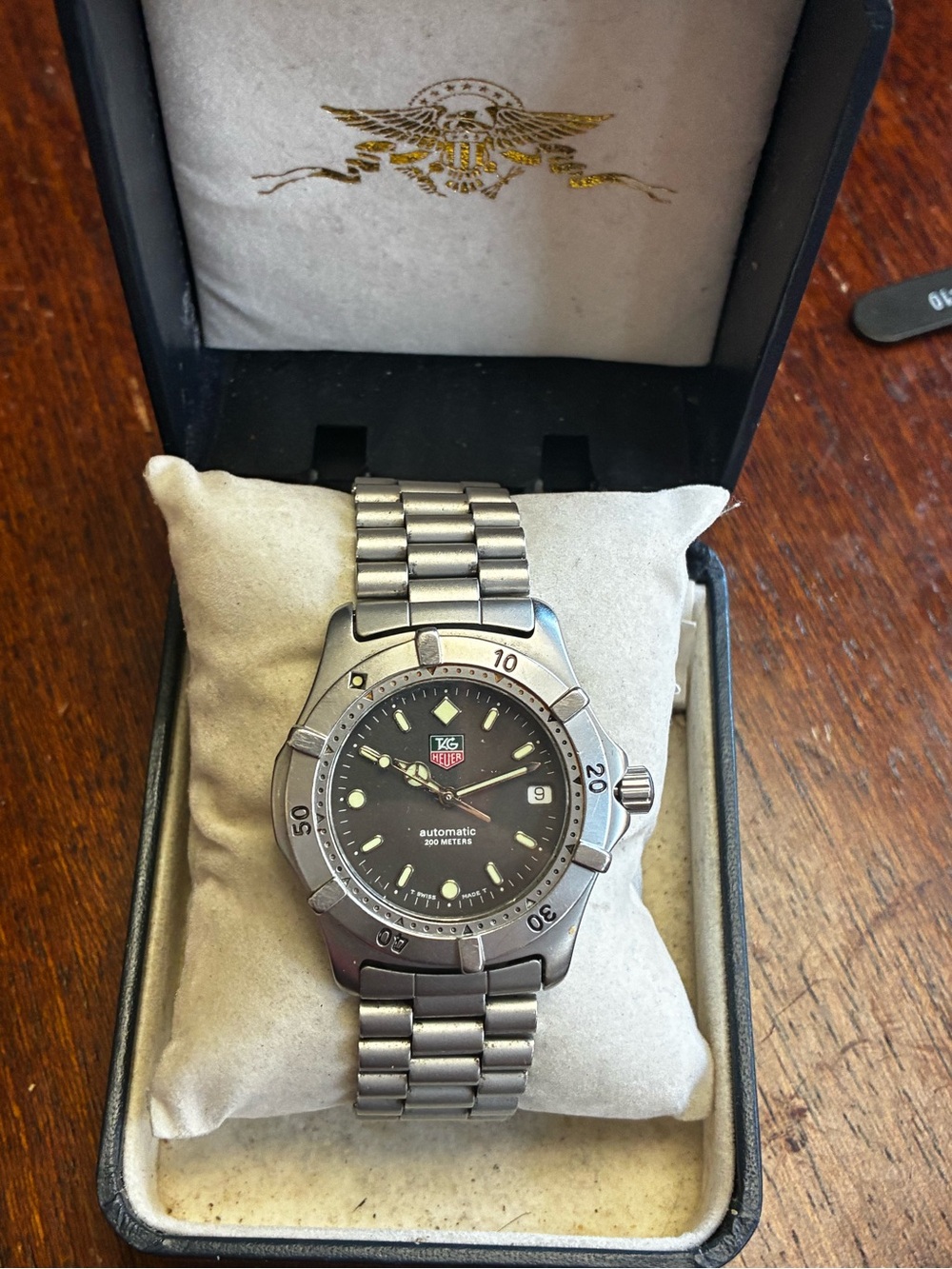 TAG Heuer 200m Automatic Date WE2110 Watch 38mm Runs Great 6.75”
